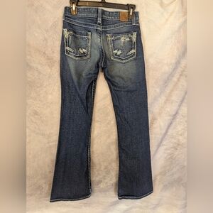 BKE Women's Boot Cut Jeans - Dark Blue